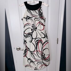 Ann Taylor sheath abstract floral dress
